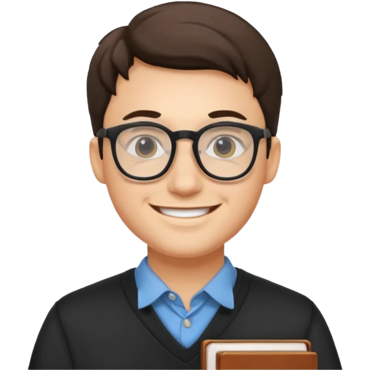 smilling student (man) emoji