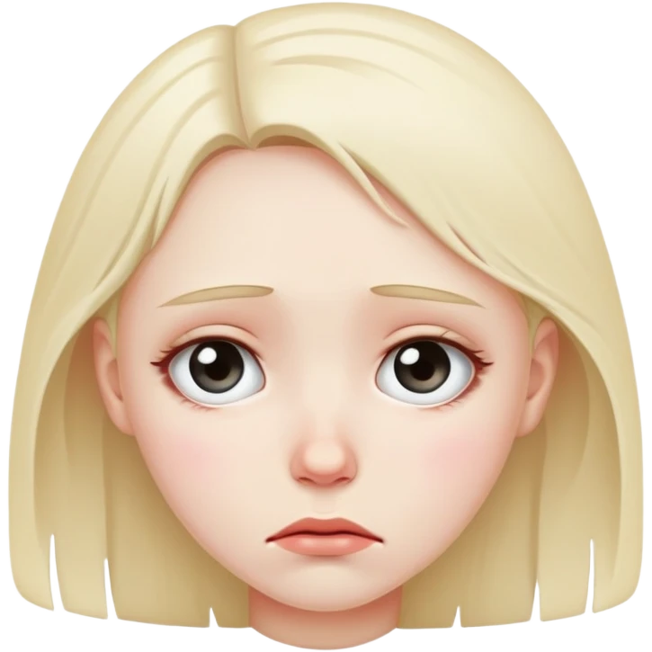 Sad girl emoji