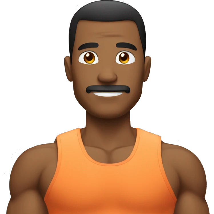 Hombre en gym emoji