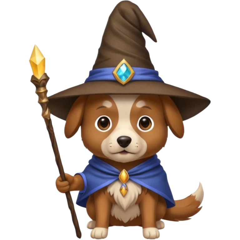 Dog wizard emoji