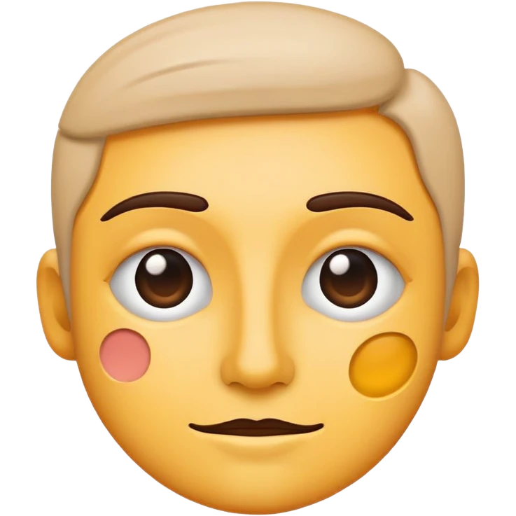 minimalist logo for self2.art, selfie face with artistic elements, emoji style emoji
