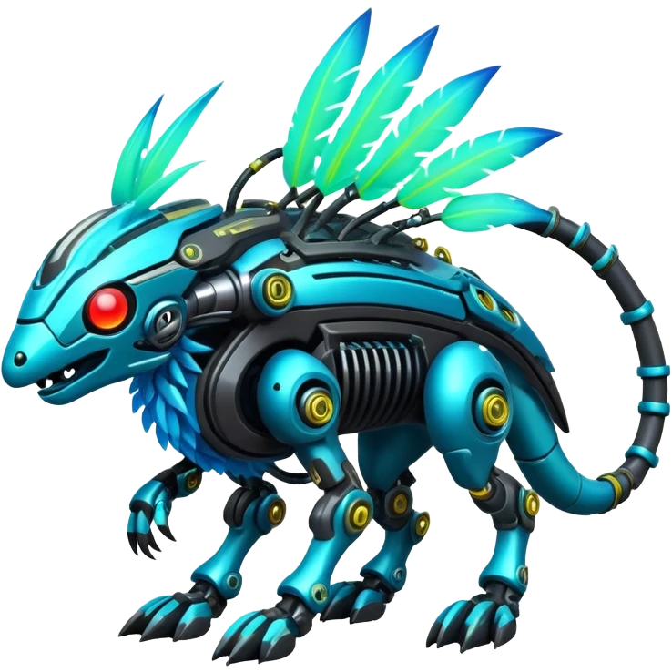 tropical cyber-Protogen-Fakémon-Vernid-creature emoji
