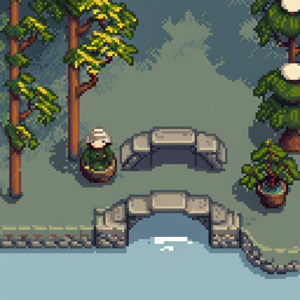 japanese garden background with cherry blossoms for ninja game emoji