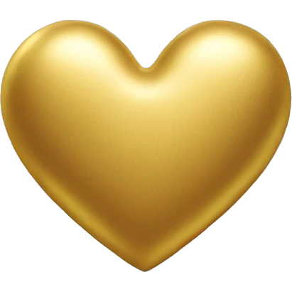 gold heart  emoji
