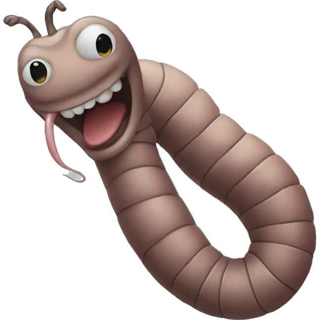 worm emoji