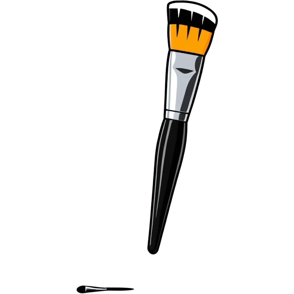 Makeup brush beauty tool emoji