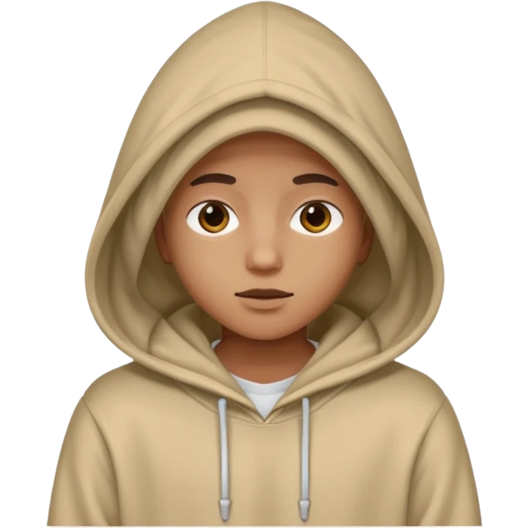 人類穿著大帽T emoji