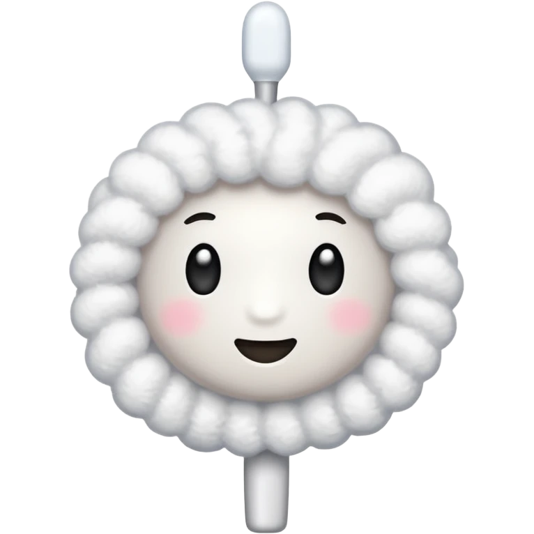 A q-tip with no face, just an object emoji
