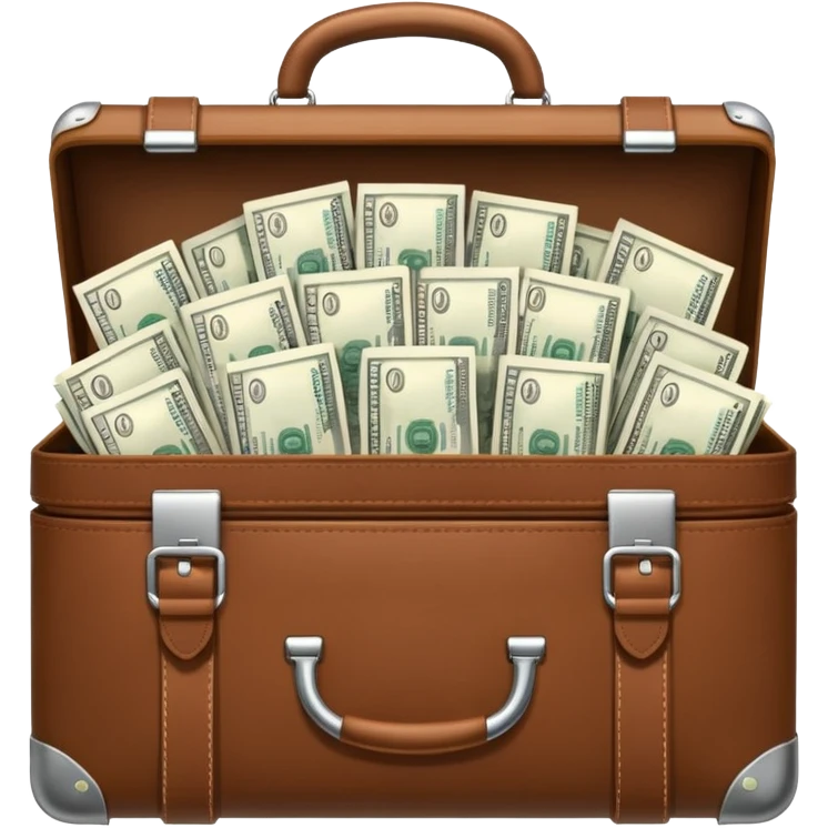 open money filled briefcase emoji