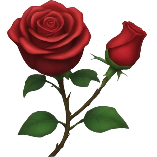 Evil rose emoji