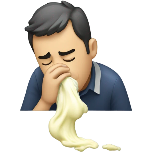 Man puking mayo emoji