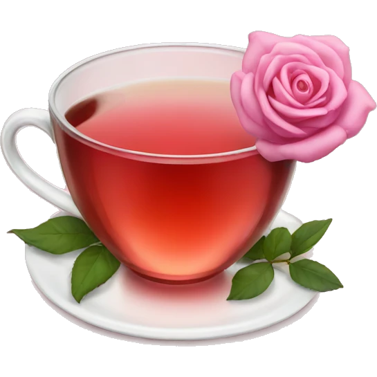 A Rose tea  emoji