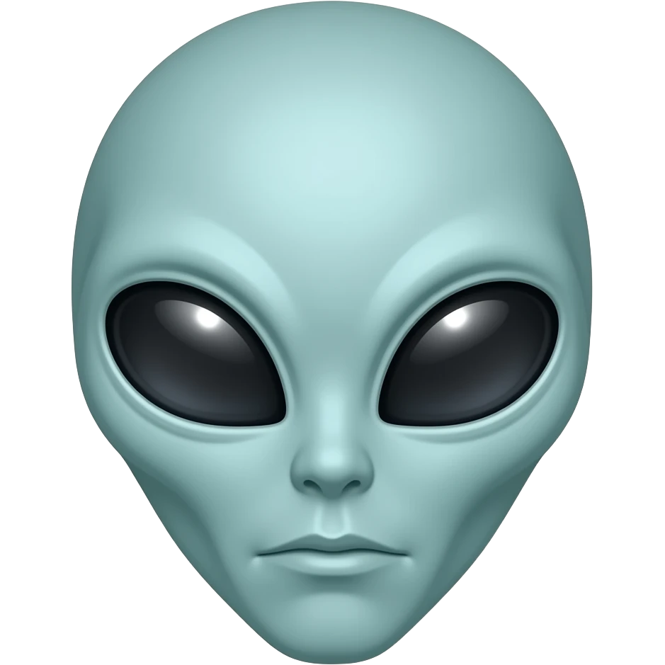 Alien face emoji