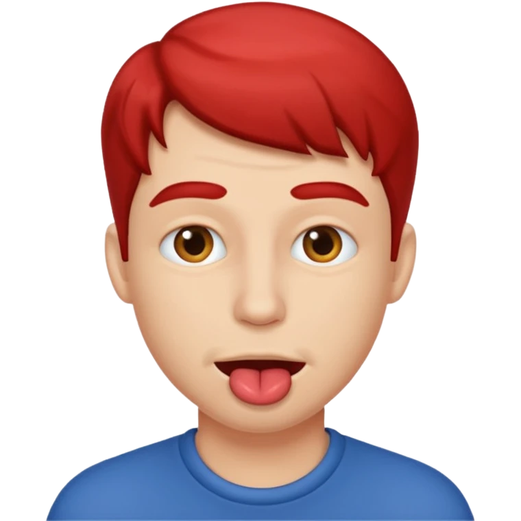 Man biting lip emoji