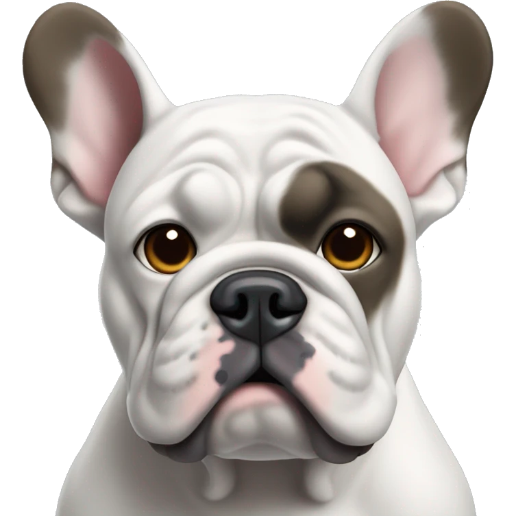 Blue frech bulldog with floppy ears emoji