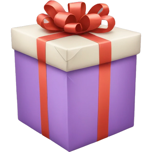 Wrapped gift with ribbon emoji
