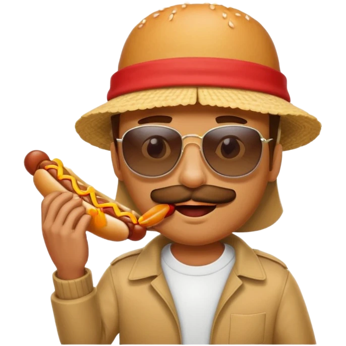 Rock, man, fights, fish, man, while eating dog man emoji