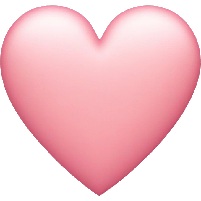 Light pink love heart emoji