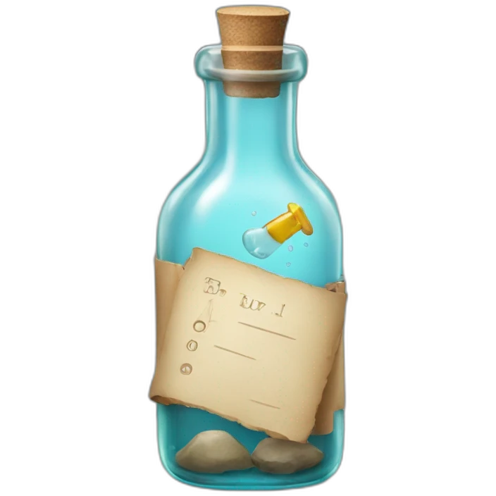 Message in a bottle emoji