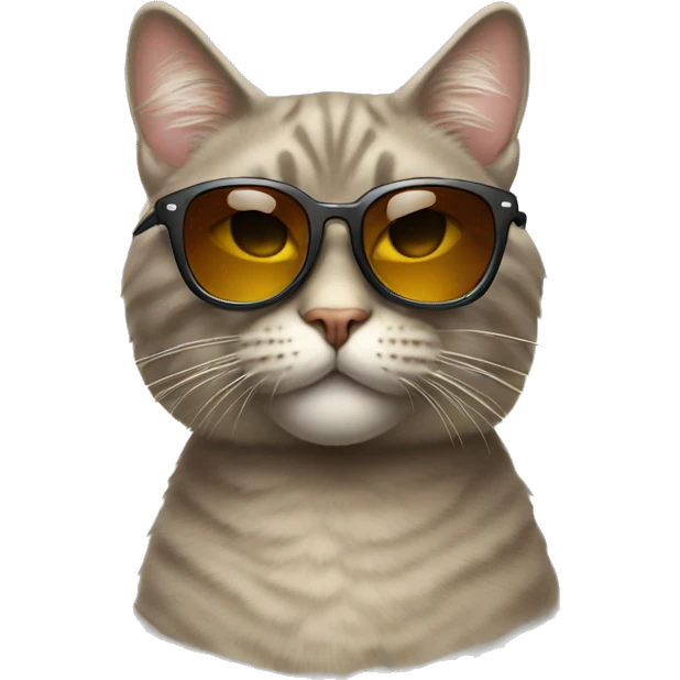cool Cat wearing sunglasses emoji