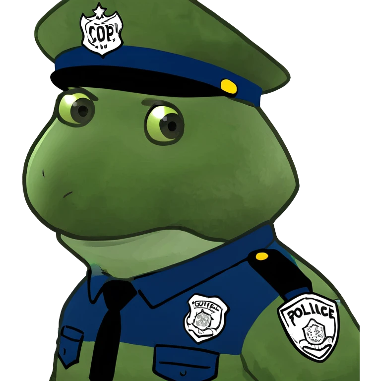 gavin as a cop emoji
