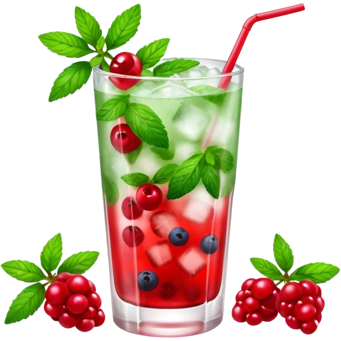 red berry mojito emoji