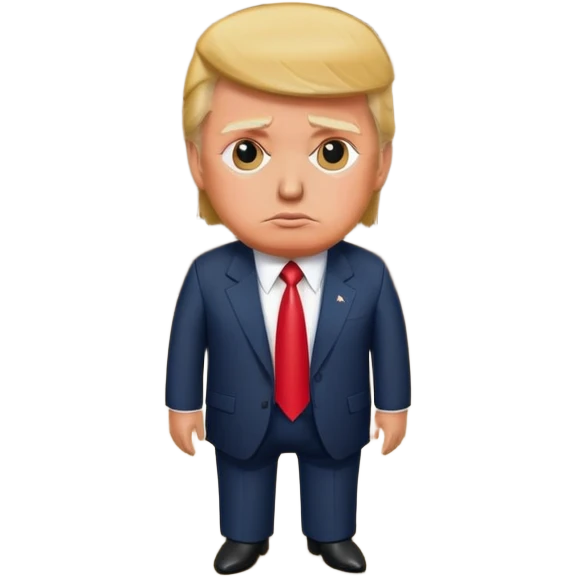 Donald Trump in a ditch emoji