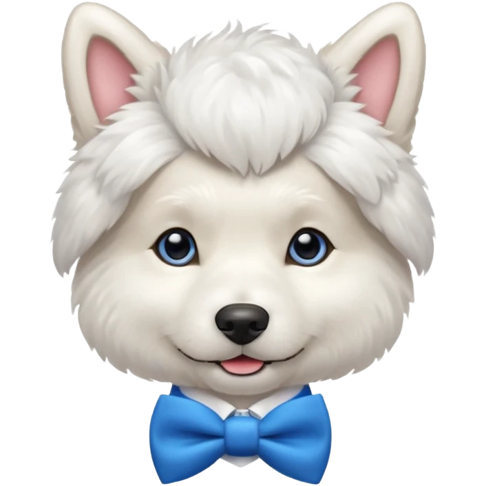 Groom dog with bowtie emoji