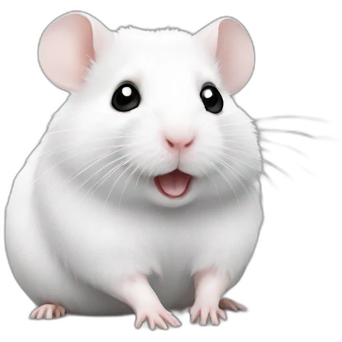 hamster-white emoji