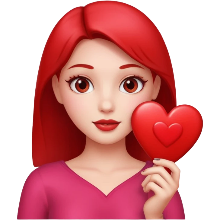 Hot Girl Valentine emoji