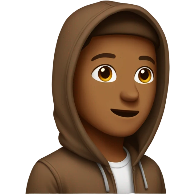 Brown hoodie emoji