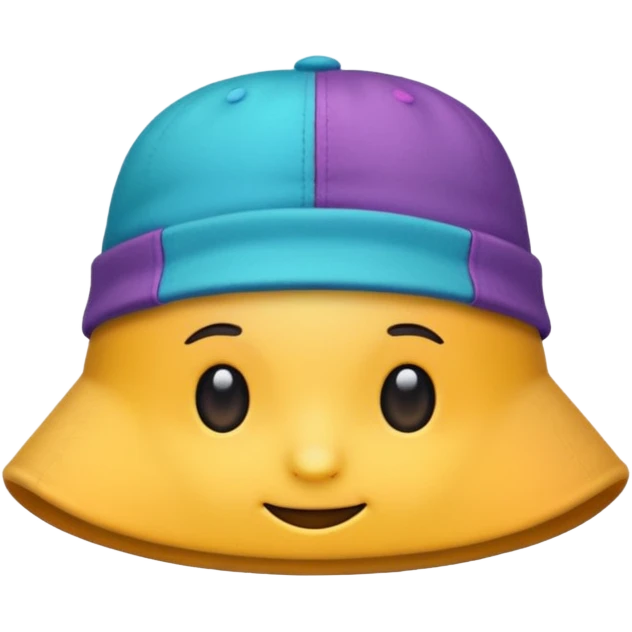 colorful hat emoji