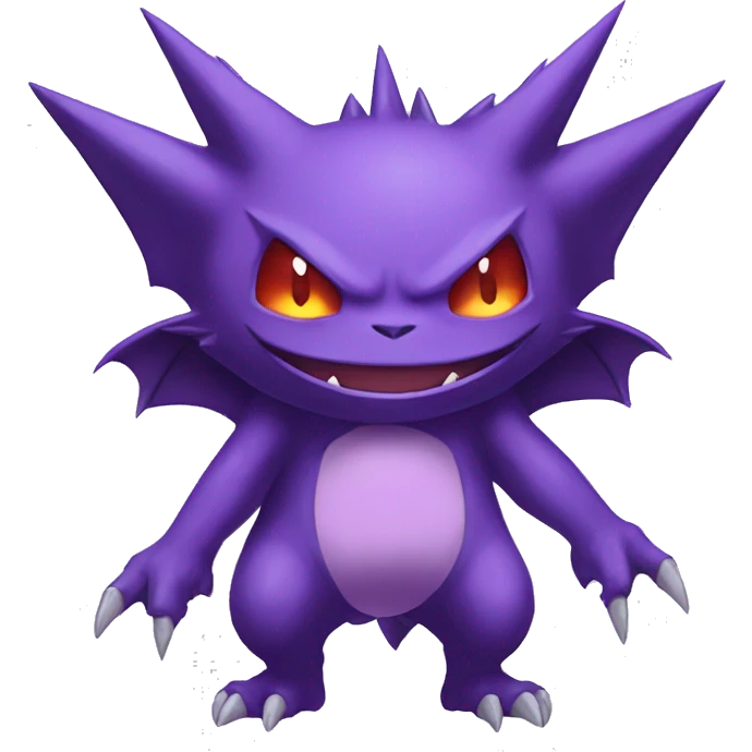  Gengar-Sableye-Genesect-Noibat Full body emoji