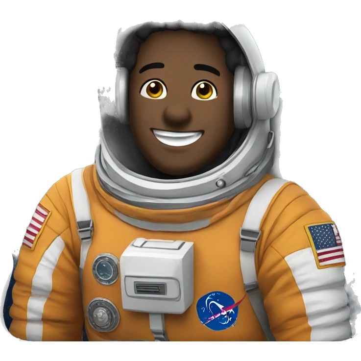 astronauta sonriendo emoji