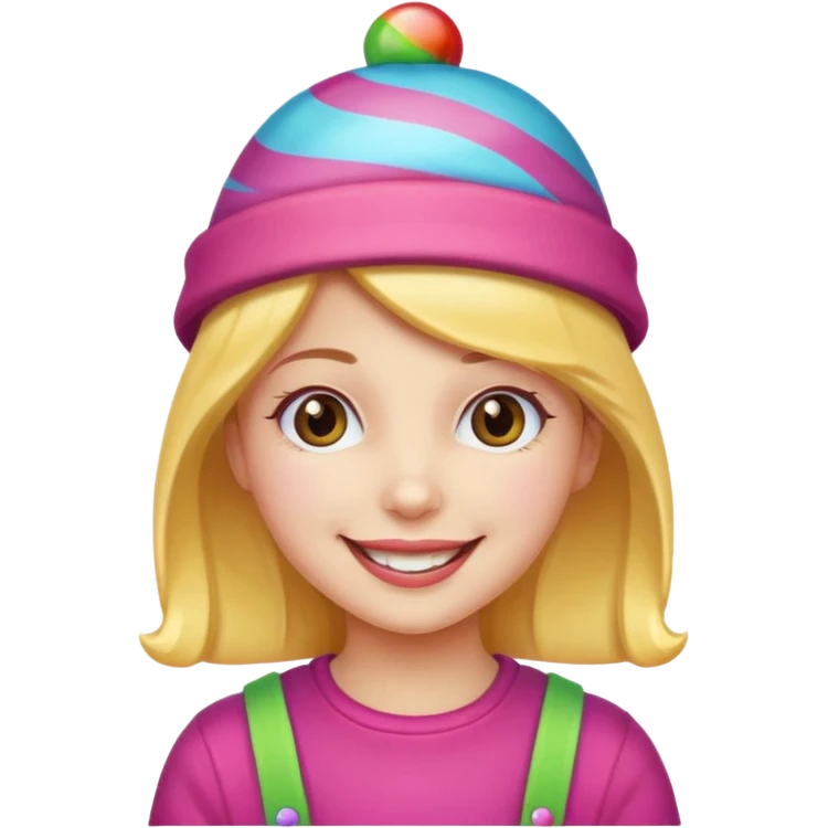 candy hatted girl emoji