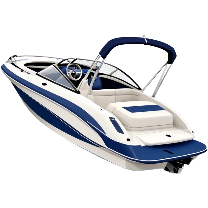 Speedboat - Bayliner 185 Bowrider (Model Year: 2020) (Iconic colour: White with navy blue accents) emoji