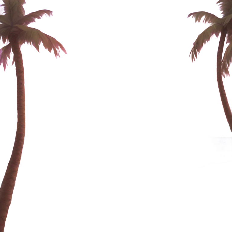 Beach and summer pink emoji