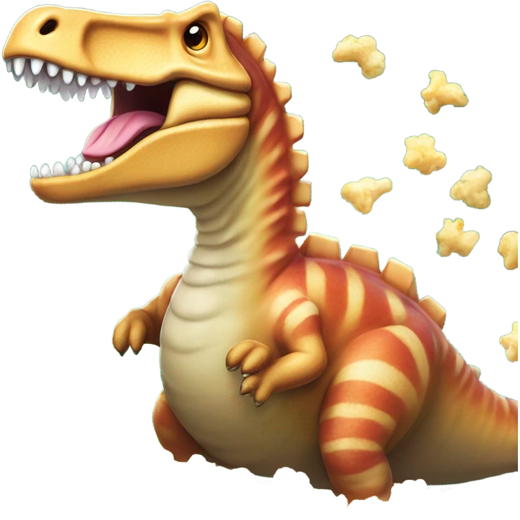 Spinosaurus eating popcorn emoji