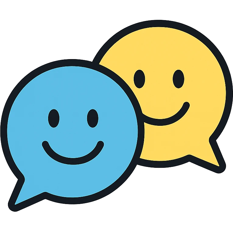 a bit of a chat, color outline icon style emoji