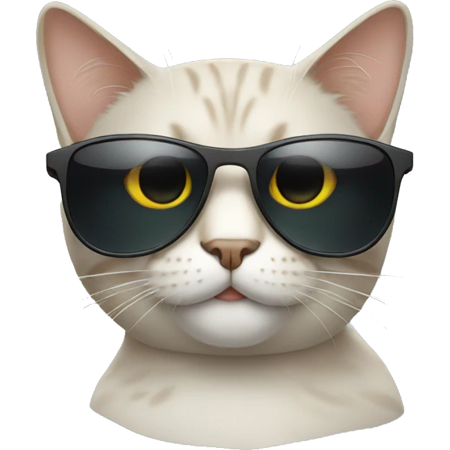 Cat with sunglasses emoji