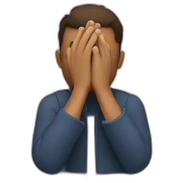 Person crossing their hands emoji