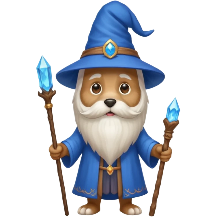 Dog wizard emoji