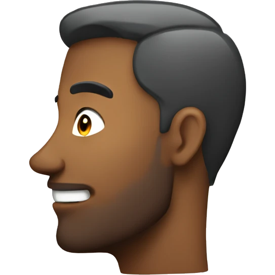 man talking, side view emoji