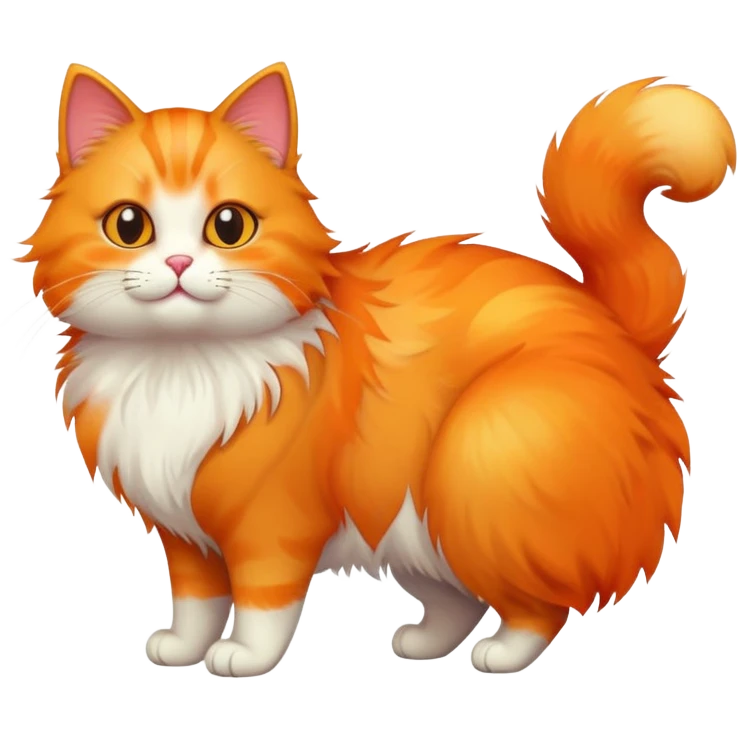 Cat with sunrise  emoji