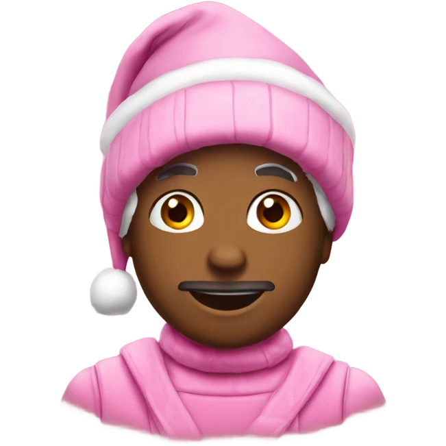 pink christmas emoji