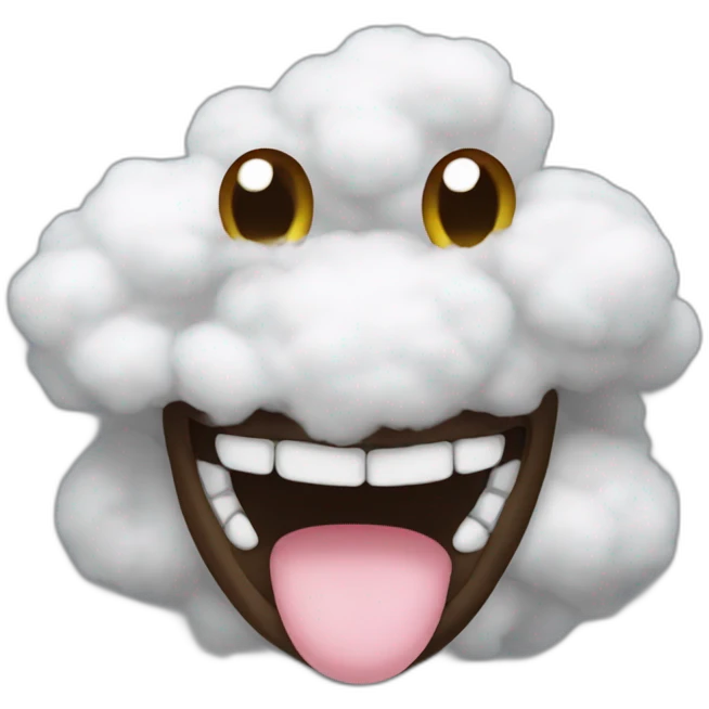 Cotton mouth emoji