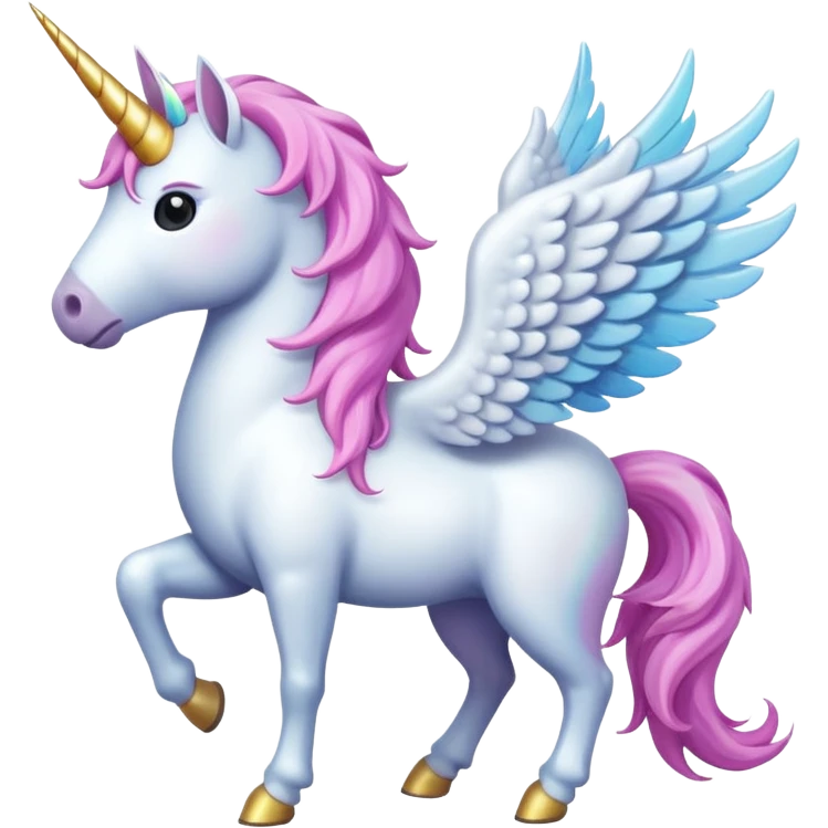 unicorn standing with wings emoji