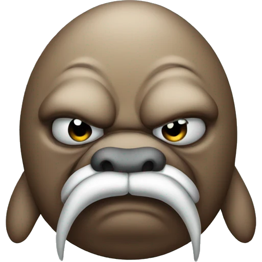 Angry walrus emoji