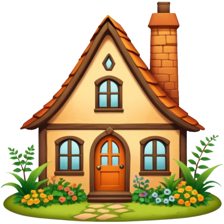 The Weasley’s house in the Burrow Harry Potter style emoji