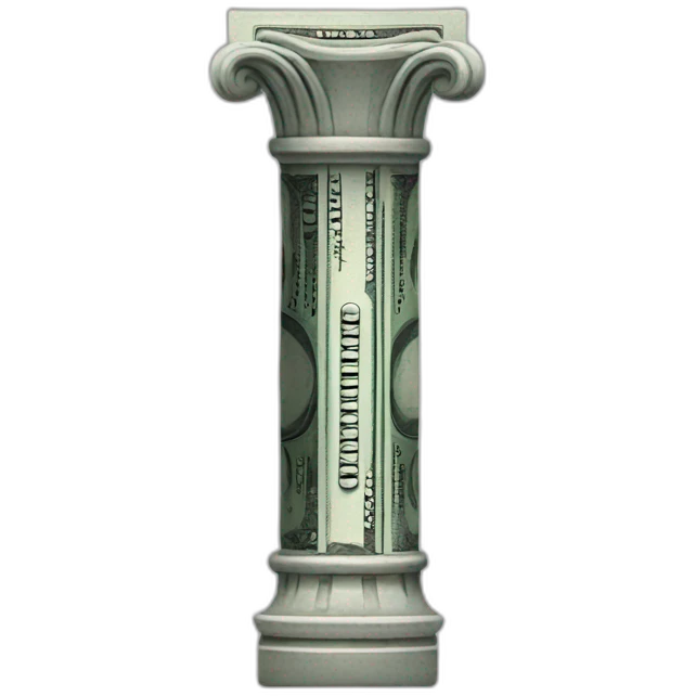 pillar of dollar signs emoji